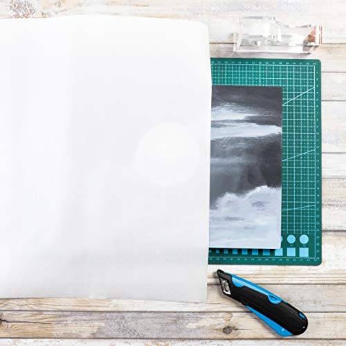 Glassine Paper Sheets for Artwork 16 x 20 in, 100 Pack