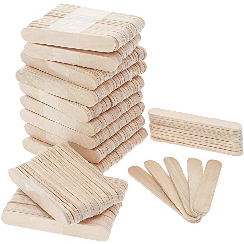 Mini Wood Popsicle Sticks for Crafts 0.4 x 2.5 Inches, 300 Pack