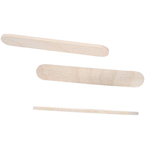 Mini Wood Popsicle Sticks for Crafts 0.4 x 2.5 Inches, 300 Pack