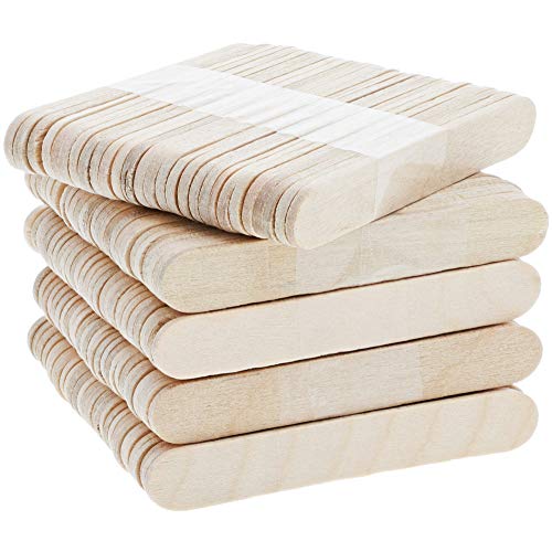 Mini Wood Popsicle Sticks for Crafts 0.4 x 2.5 Inches, 300 Pack
