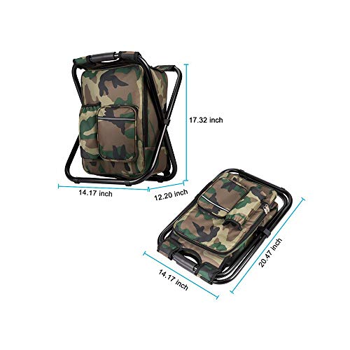 Upgrade Large Size Ultralight Backpack Cooler Chair, Portable & Fo...