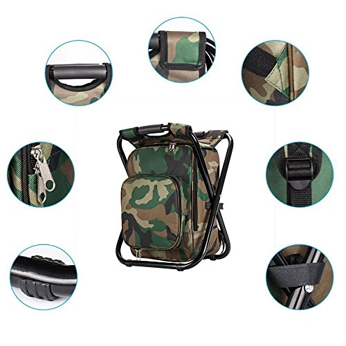 Upgrade Large Size Ultralight Backpack Cooler Chair, Portable & Fo...