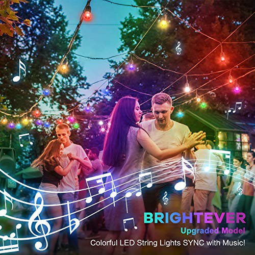 2-Pack 48FT Color Changing Outdoor String Lights, Upgraded RGB LED...