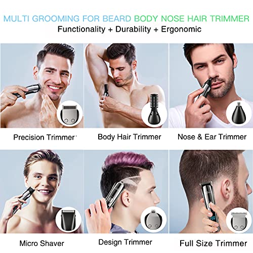 Brightup Beard Trimmer for Men - 18 Piece Beard Trimming Kit with ...
