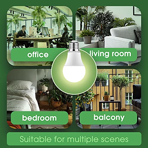 Briignite Grow Light Bulbs, LED Grow Light Bulb A19 Bulb, Full Spe...