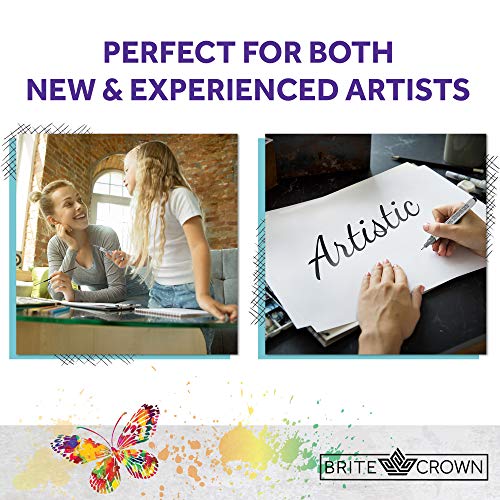 Brite Crown Sketch Book – Sketch Pad 9 x 12-100 Sheets - Perforate...