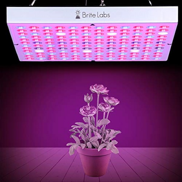 Brite Labs LED Grow Lights for Indoor Plants, 45W Full Spectrum Bu...