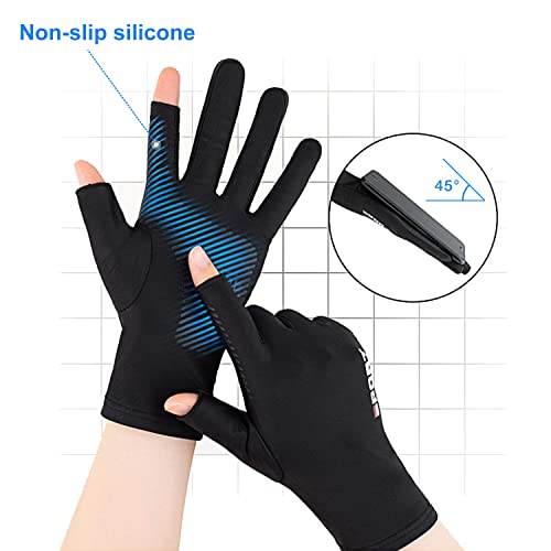 BRLIBESE Fishing Gloves Men Women UV Protection Driving Gloves UPF...