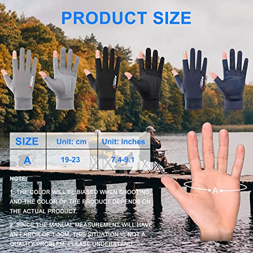 BRLIBESE Fishing Gloves Men Women UV Protection Driving Gloves UPF...