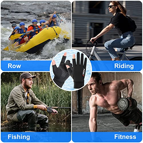 BRLIBESE Fishing Gloves Men Women UV Protection Driving Gloves UPF...