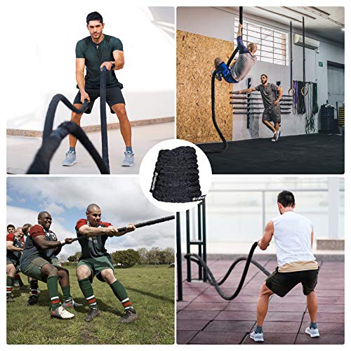 Battle Rope 30FT Battle Ropes for Exercise Workout Rope Exercise R...