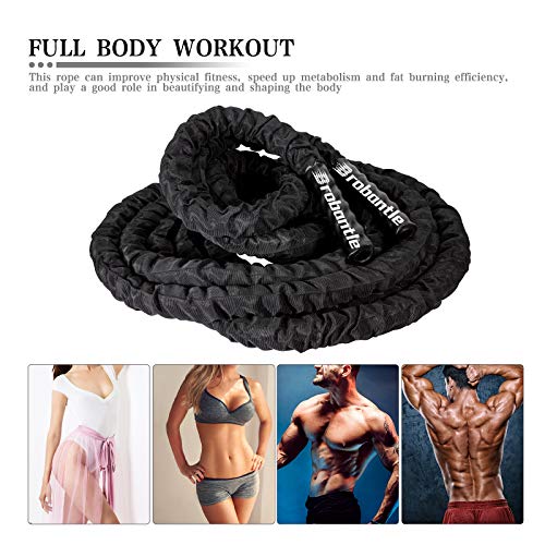 Battle Rope 30FT Battle Ropes for Exercise Workout Rope Exercise R...