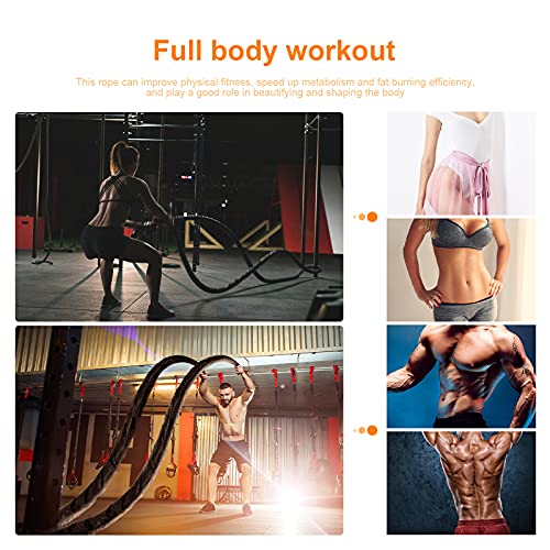 Battle Rope 30FT Battle Ropes for Exercise Workout Rope Exercise R...