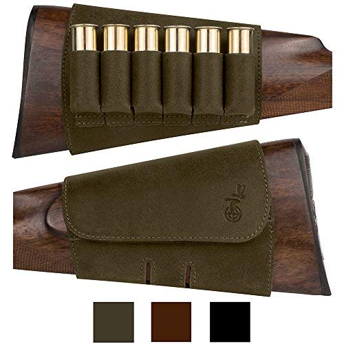 BRONZEDOG Hunting Buttstock Ammo Cartridge Holder Pouch Adjustable...