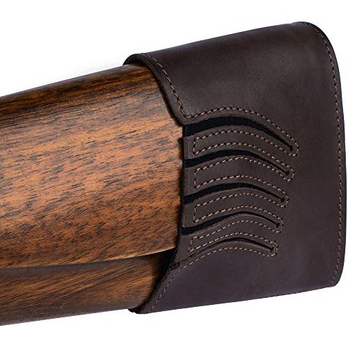 BRONZEDOG Waterproof Genuine Leather Recoil Pad Extendable Stock S...