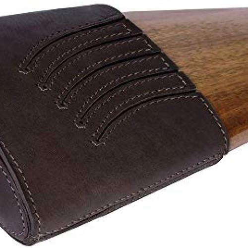 BRONZEDOG Waterproof Genuine Leather Recoil Pad Extendable Stock S...
