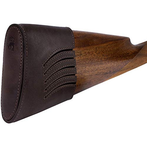 BRONZEDOG Waterproof Genuine Leather Recoil Pad Extendable Stock S...