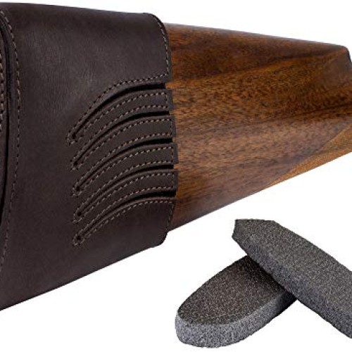 BRONZEDOG Waterproof Genuine Leather Recoil Pad Extendable Stock S...