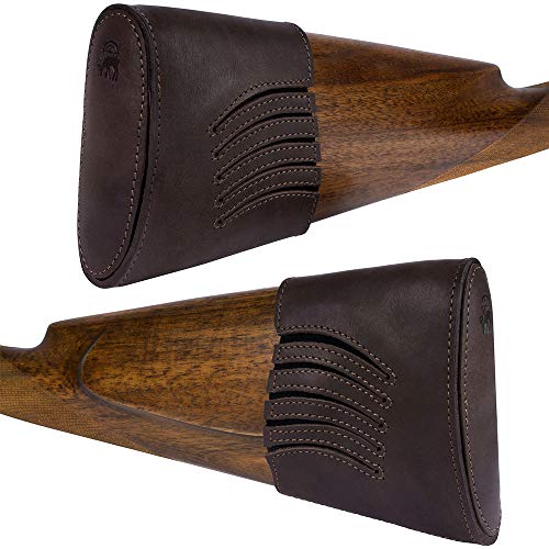 BRONZEDOG Waterproof Genuine Leather Recoil Pad Extendable Stock S...