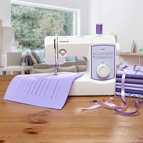 Brother Sewing Machine, GX37, 37 Built-in Stitches, 6 Included Sew...