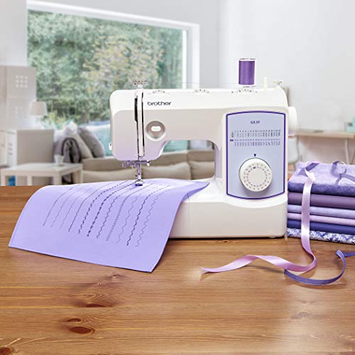 Brother Sewing Machine, GX37, 37 Built-in Stitches, 6 Included Sew...