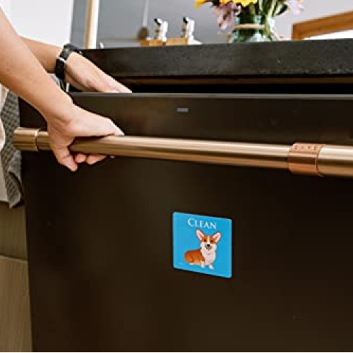 Dog Butt Funny Clean Dirty Dishwasher Magnet, Reversible Dish Wash...