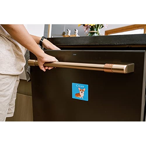 Dog Butt Funny Clean Dirty Dishwasher Magnet, Reversible Dish Wash...