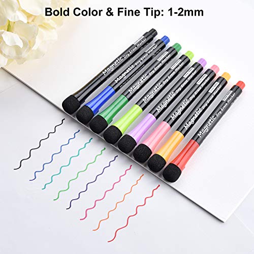 Magnetic Dry Erase Markers, 8 Pack Dealkits Low Odor White Board...