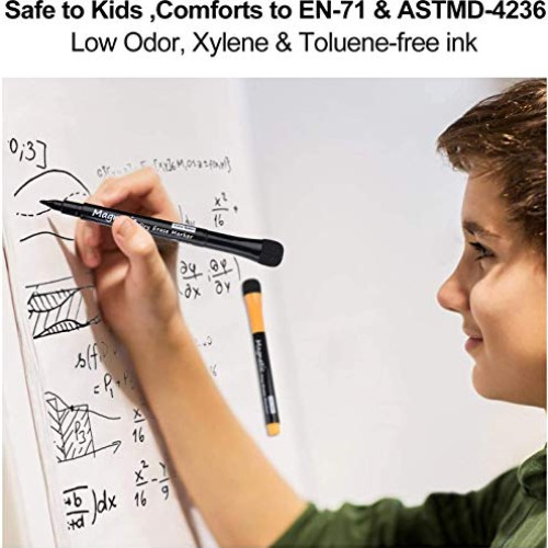 Magnetic Dry Erase Markers, 8 Pack Dealkits Low Odor White Board...