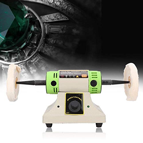 Desktop Double Head Bench Polisher, Jewelry Polishing Buffer Grind...