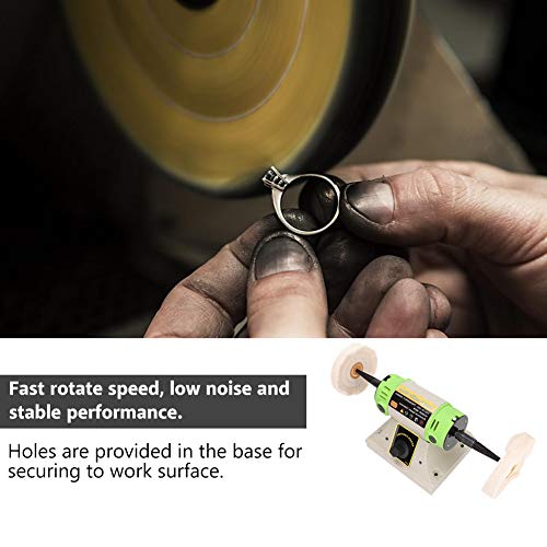 Desktop Double Head Bench Polisher, Jewelry Polishing Buffer Grind...