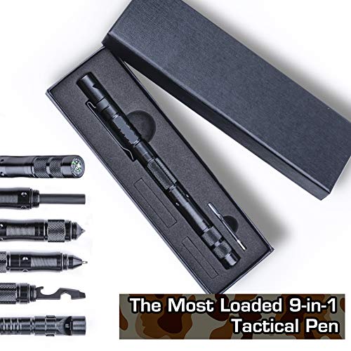 Tactical Pen, 10 in 1 Multi tools, Ballpoint, Screw Driver, Bottle...