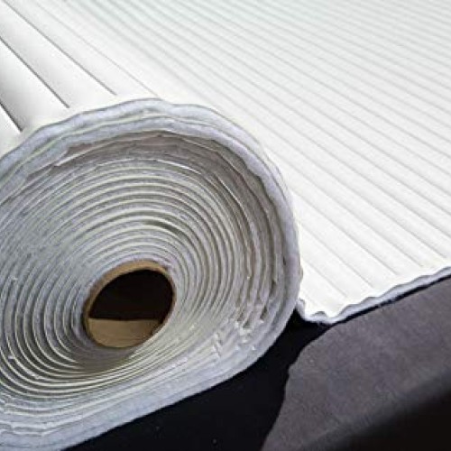 Pleated Marine Vinyl Upholstery Fabric Bright White 54 Wide by Th...