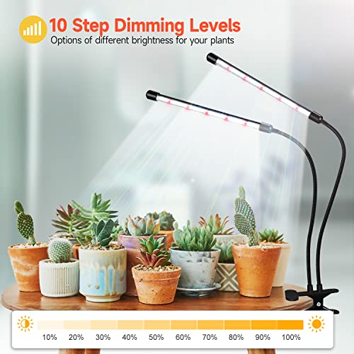 bseah Plant Grow Light for Indoor Plants 2 Pack, Full Spectrum Ind...