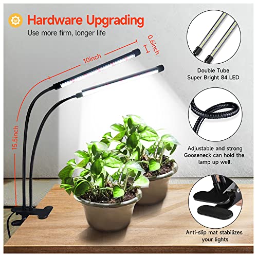 bseah Plant Grow Light for Indoor Plants 2 Pack, Full Spectrum Ind...