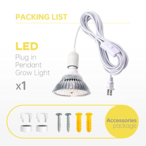 Bstrip LED Grow Light Bulb for Indoor Plants with Hanging System, ...