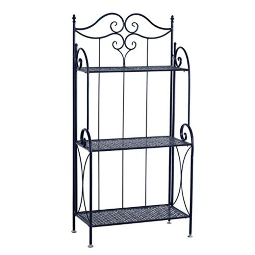 Metal Foldable 3-Tier Plant & Home Décor Display Stand Rack/Book S...