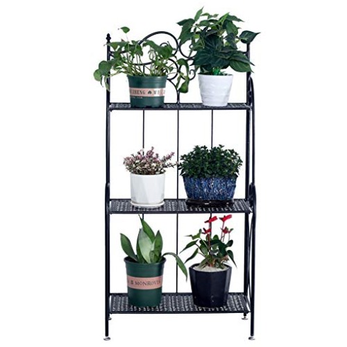 Metal Foldable 3-Tier Plant & Home Décor Display Stand Rack/Book S...