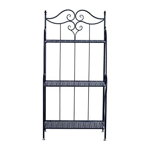 Metal Foldable 3-Tier Plant & Home Décor Display Stand Rack/Book S...