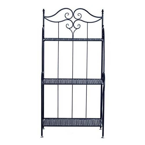 Metal Foldable 3-Tier Plant & Home Décor Display Stand Rack/Book S...