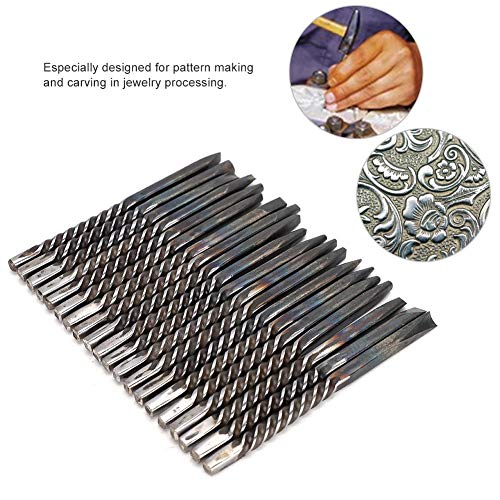 BTIHCEUOT Jewelry Anvil Chisel, 20Pcs/Set Professional Jewelry Anv...