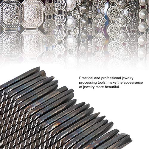 BTIHCEUOT Jewelry Anvil Chisel, 20Pcs/Set Professional Jewelry Anv...