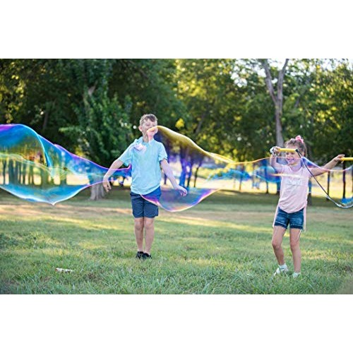 Bubble Bee Giant Bubble Maker Kit : 4-Piece Set | Incl. 2 Large Bu...