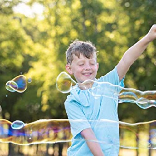Bubble Bee Giant Bubble Maker Kit : 4-Piece Set | Incl. 2 Large Bu...