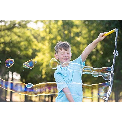 Bubble Bee Giant Bubble Maker Kit : 4-Piece Set | Incl. 2 Large Bu...