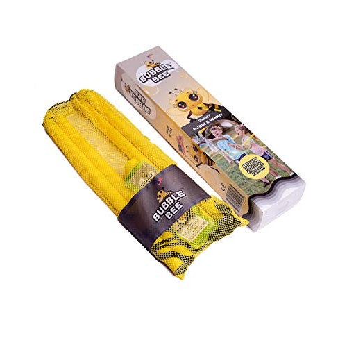 Bubble Bee Giant Bubble Maker Kit : 4-Piece Set | Incl. 2 Large Bu...