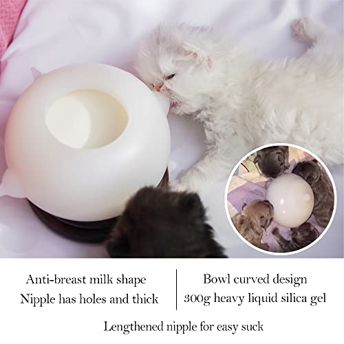 Bubble milk bowl Puppy Feeder Puppy Milk Feeder Puppy Nursing Stat...