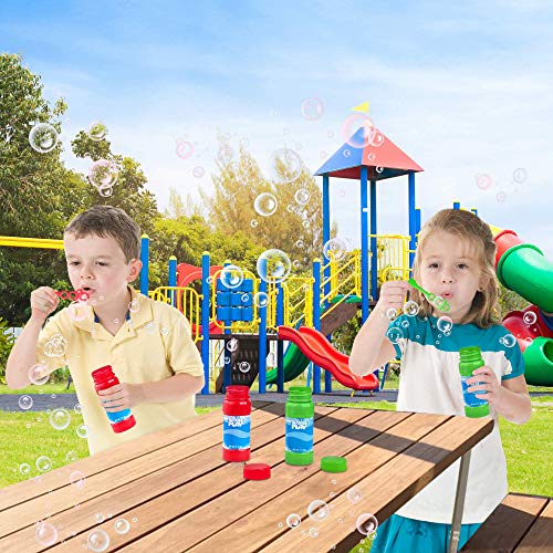 BubblePlay Bubble Blower Bottles with Wands: 2 OZ Bottles of Bubbl...