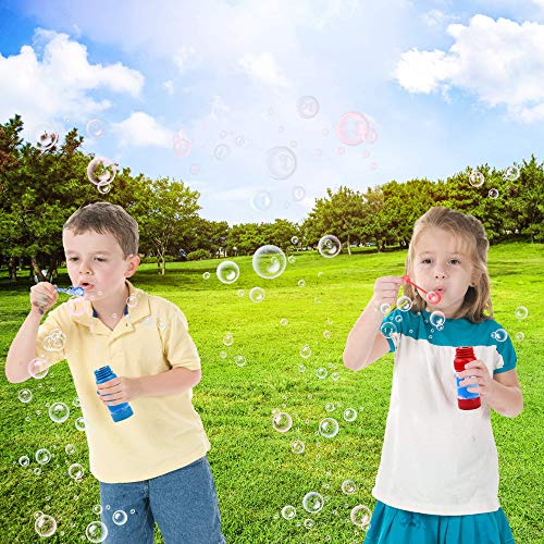 BubblePlay Bubble Blower Bottles with Wands: 2 OZ Bottles of Bubbl...