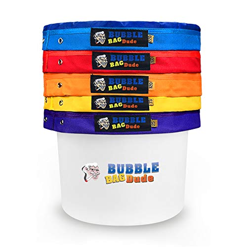 BUBBLEBAGDUDE Bubble Bags 5 Gallon 5 Bag Set Herbal Ice Essence Ex...